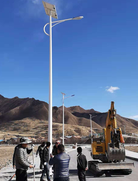 甘南碌曲10米甘肃太阳能路灯项目