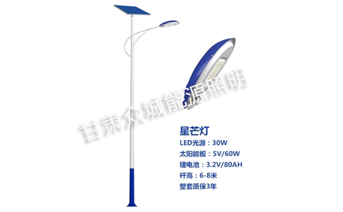 甘肃太阳能路灯核心技术参数解读