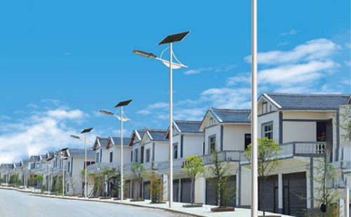 甘肃太阳能路灯配置与在乡村道路照明中的应用